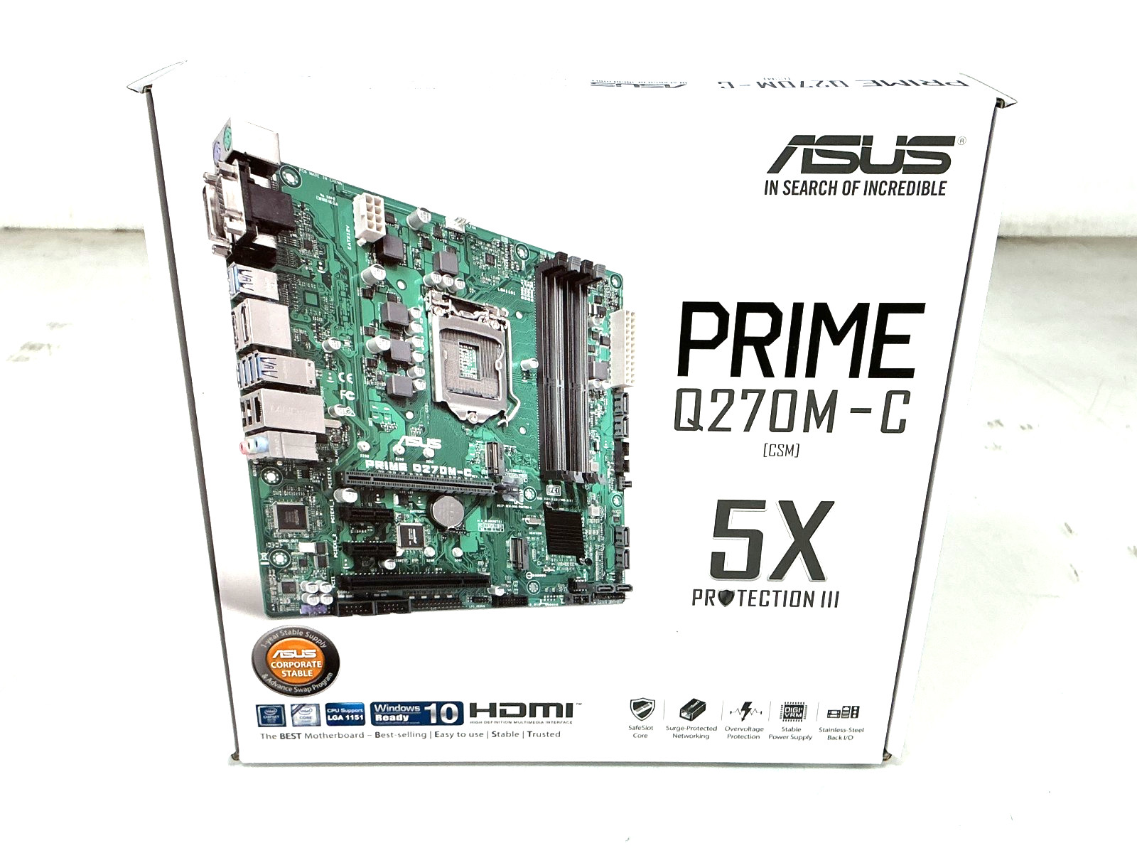 ASUS PRIME Q270M-C/CSM Motherboard – Micro-ATX, LGA-1151