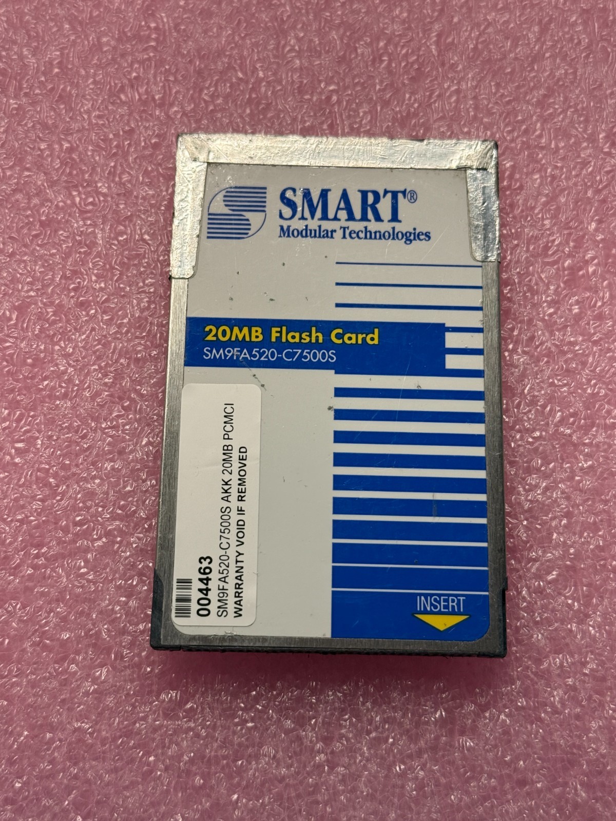 SMART 20MB PCMCIA Type-1 Card SM9FA520-C7500S for HP 200LX Palmtop