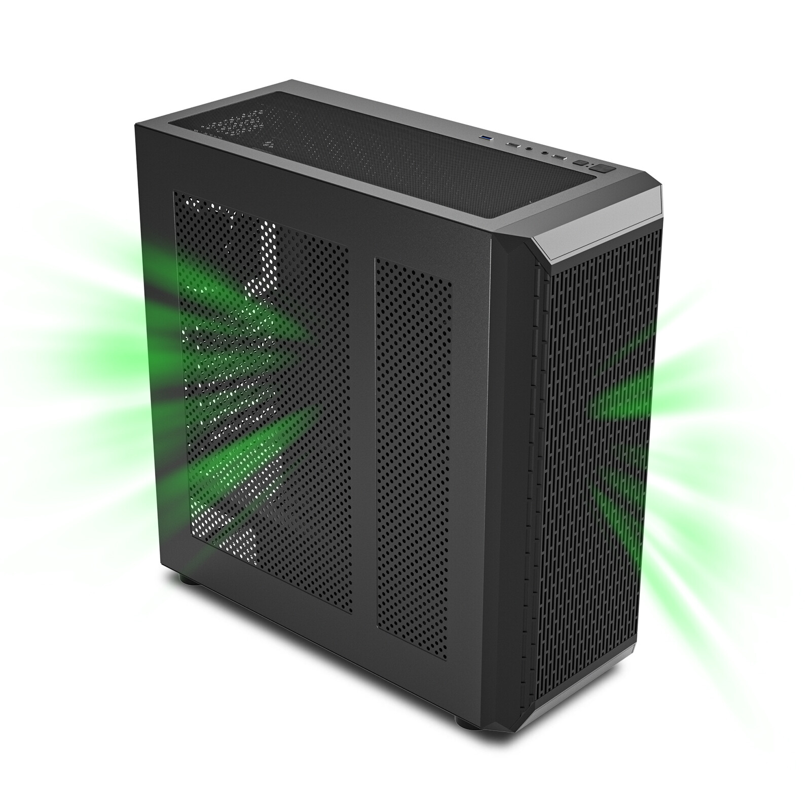 OPEN BOX Classico Storage Master Case ATX Computer Case Mid Tower w/ 4x120mm Fan