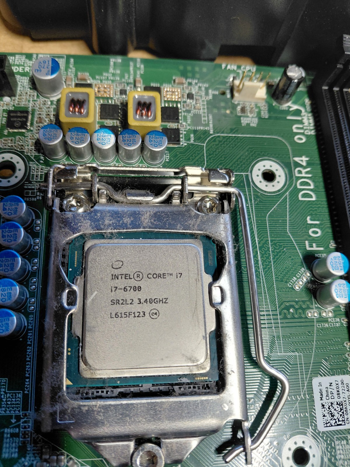 Dell OptiPlex Motherboard + Intel i7-6700 3.40GHz CPU + Heatsink Fan Combo…