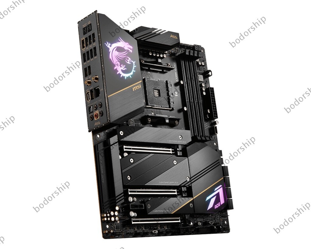 MSI MEG X570S ACE MAX WiFi 6E M.2 PCIe 4.0 Motherboard Support AMD R7 5800X CPU