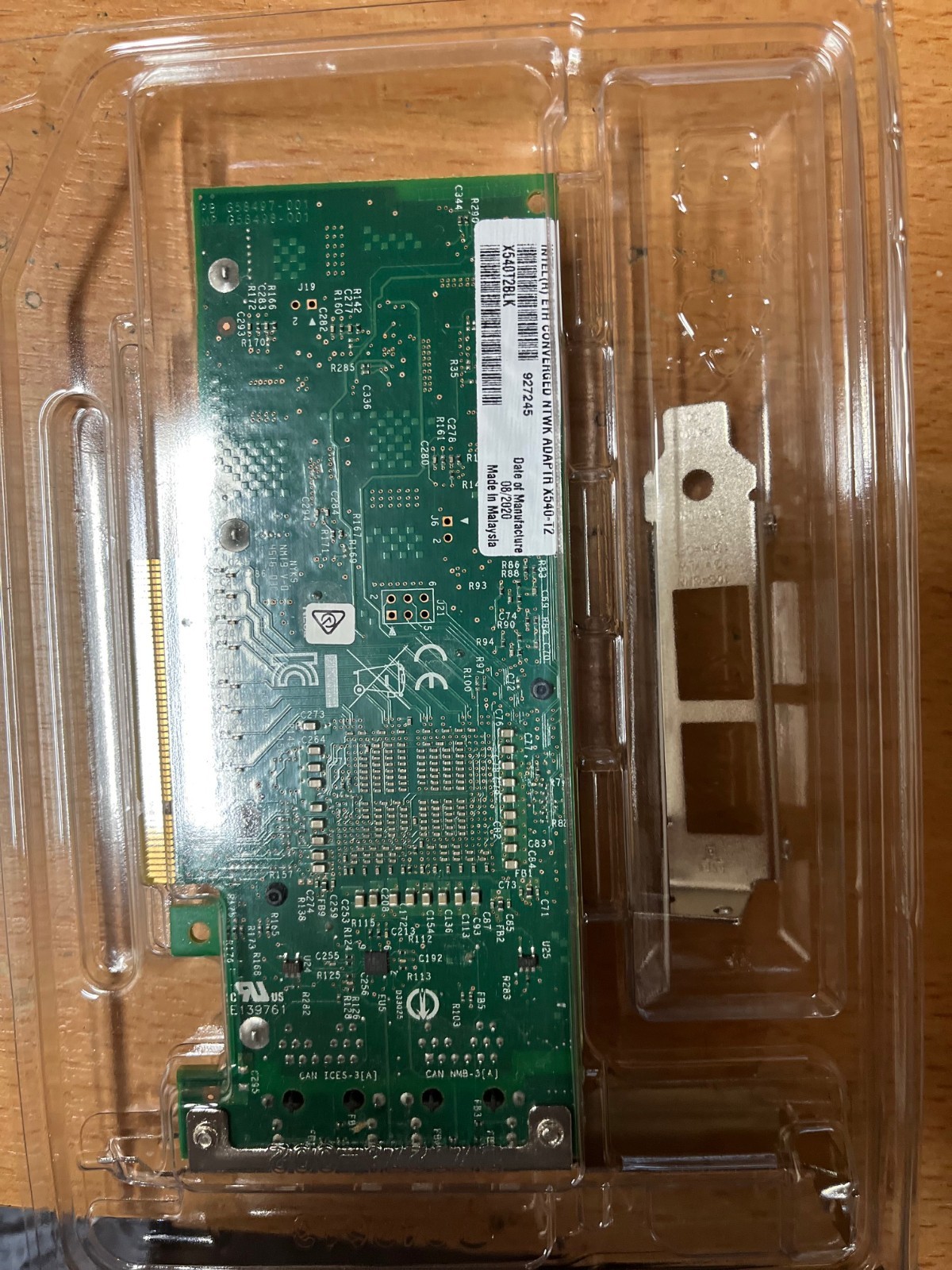 INTEL X540T2BLK 10GBE DUAL PORT COPPER SERVER ADAPTER NEW BULK APCK