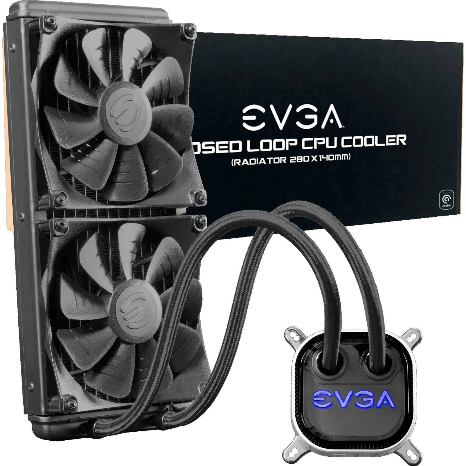 EVGA CLC 280mm Liquid Cooling 400-HY-CL28-V1 All In One RGBLED CPU Liquid Cooler