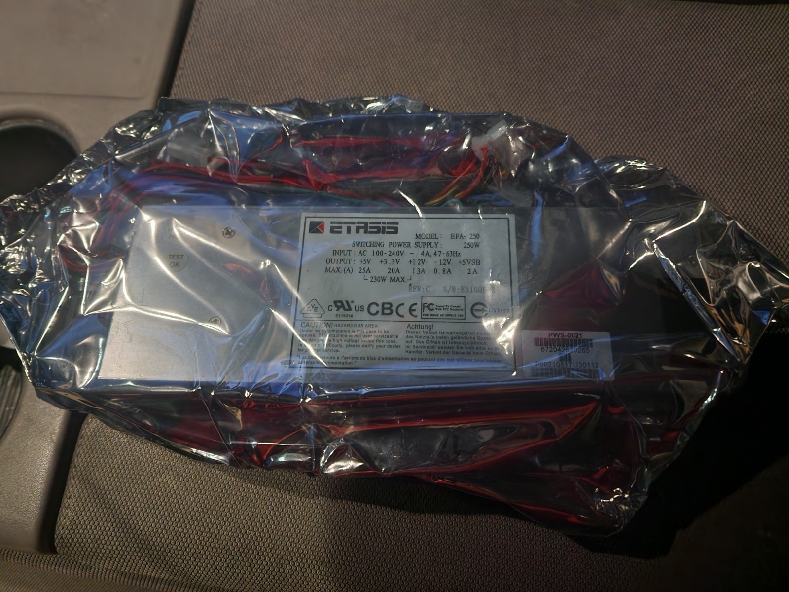 ETASIS EFA – 250 POWER SUPPLY