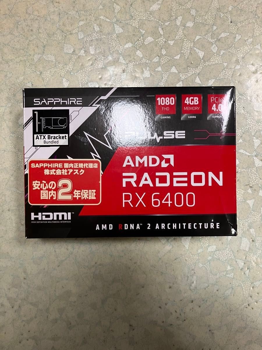 SAPPHIRE PULSE AMD Radeon RX 6400 4GB GDDR6 Low Profile GPU Graphics Card NEW