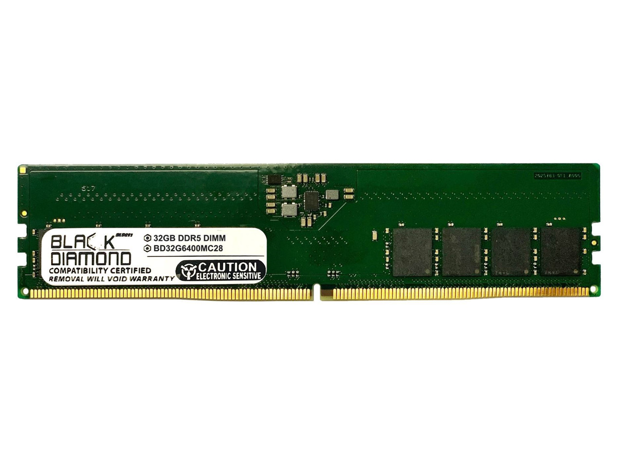 Black Diamond 32GB (2Rx8) DDR5 6400 Memory BD32G6400MC28