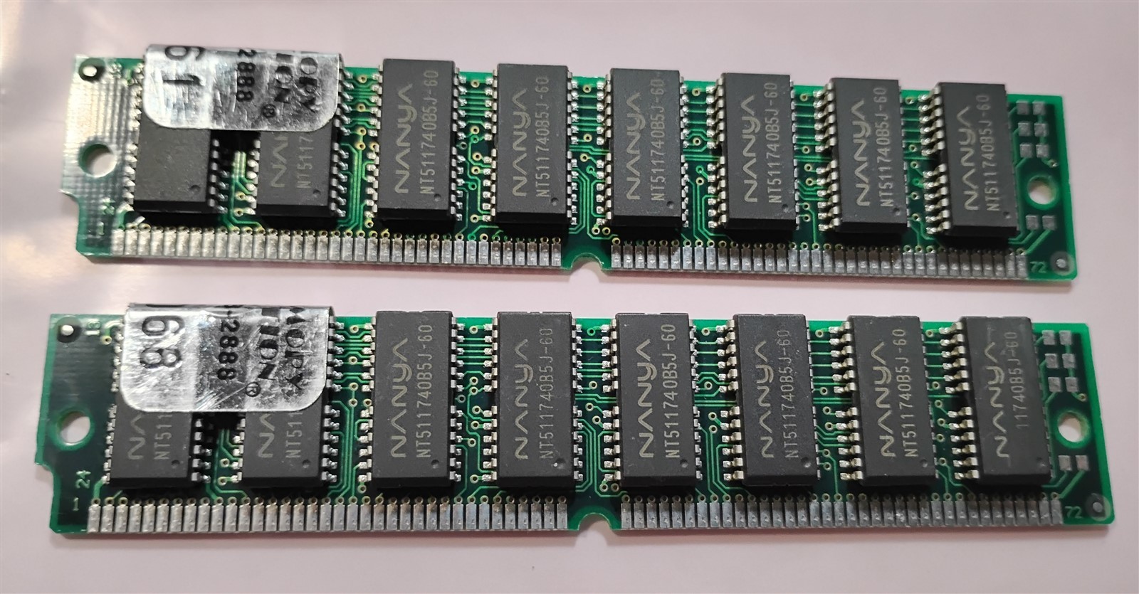 32MB 2x16MB 72-pin Simm EDO 60ns MEMORY CONNECTION NANYA 4Mx32 5.0V Memory Kit