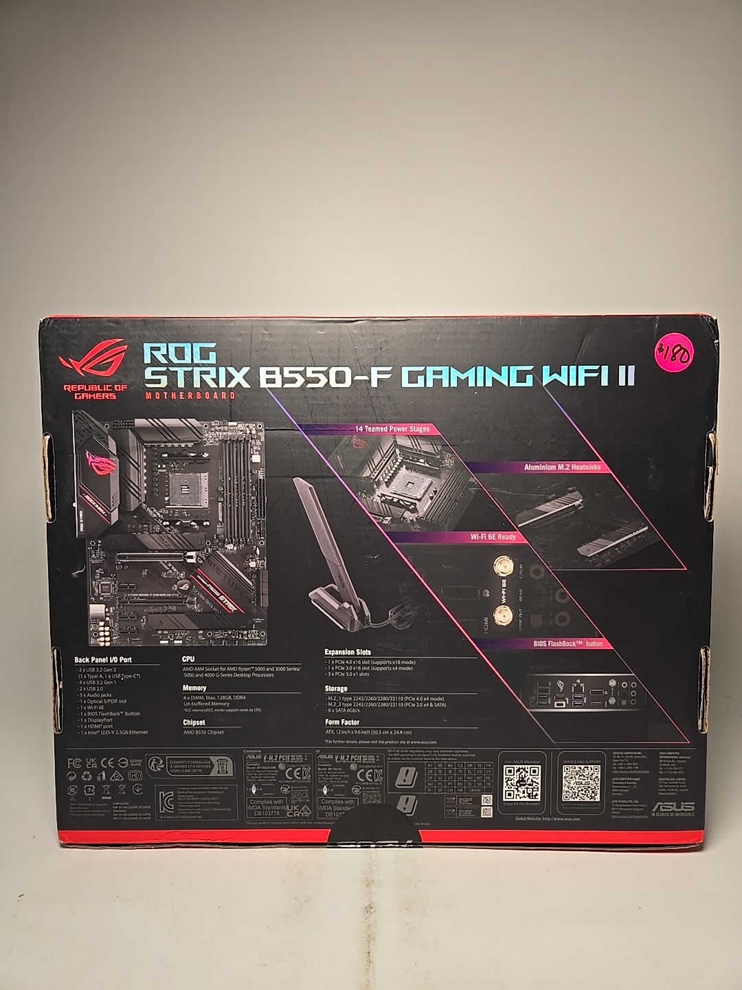 ASUS ROG Strix B550-F Gaming WiFi II AM4 ATX Motherboard