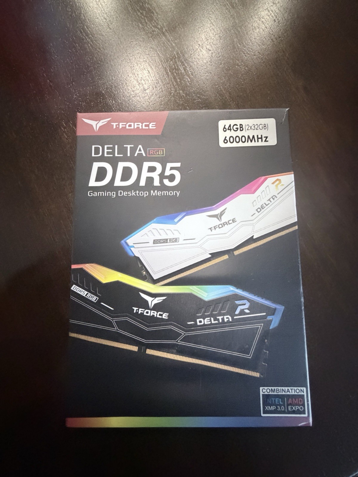 TEAMGROUP T-FORCE Delta RGB DDR5 DIMM 64GB (2x32GB) 6000MHz CL38
