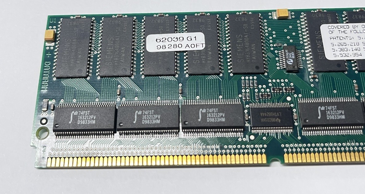 Siemens HYB3164800AT-50 128MB 72-Pin EDO ECC SIMM RAM Module