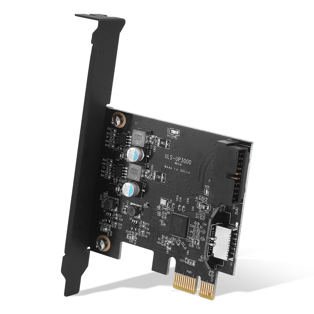 PCIE to USB 3.0 (19/20 Pin) Expansion Card Type E Header for Type C Front Panel