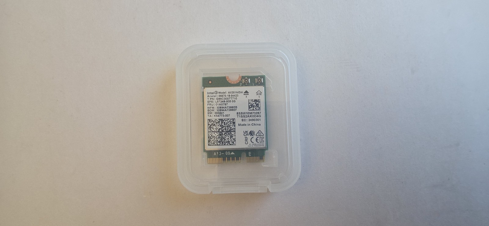 Intel AX201NGW WiFi 6 AX201 2.4Gbps 802.11ax CNVi Wireless Adapter Card