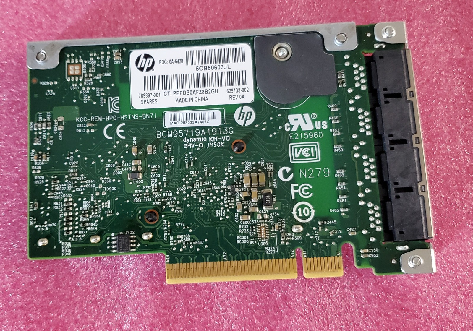 HP/HPE Ethernet 1Gb 4-port 331FLR Adaper HSTNS-BN71 789897-001 629133-002