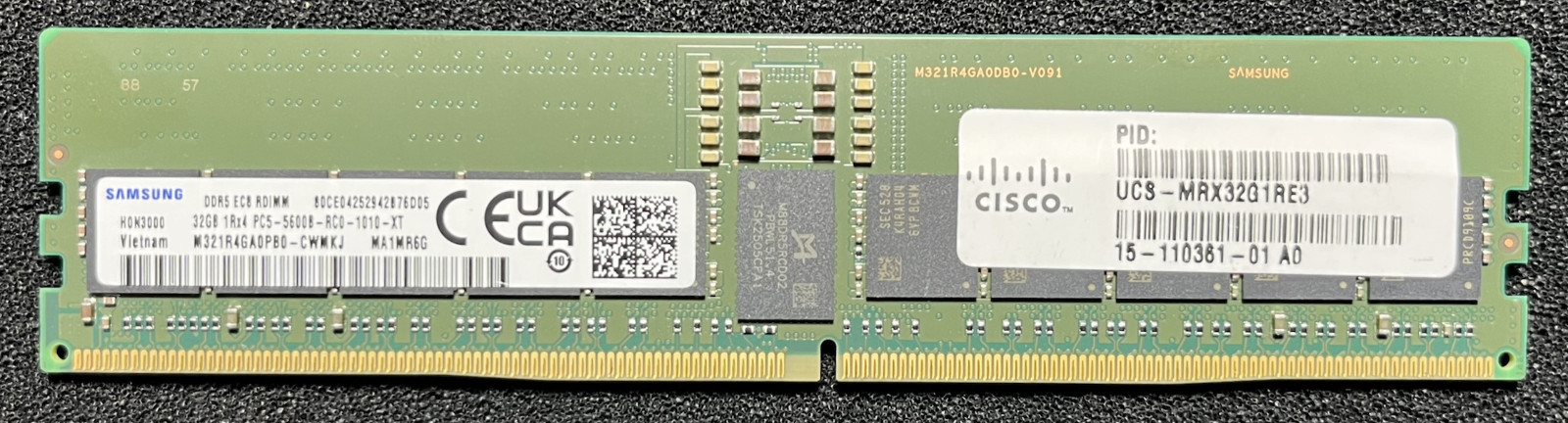 M321R4GA0PB0-CWM Samsung 32GB PC5-44800 DDR5-5600MHz ECC Registered CL46 RDIMM