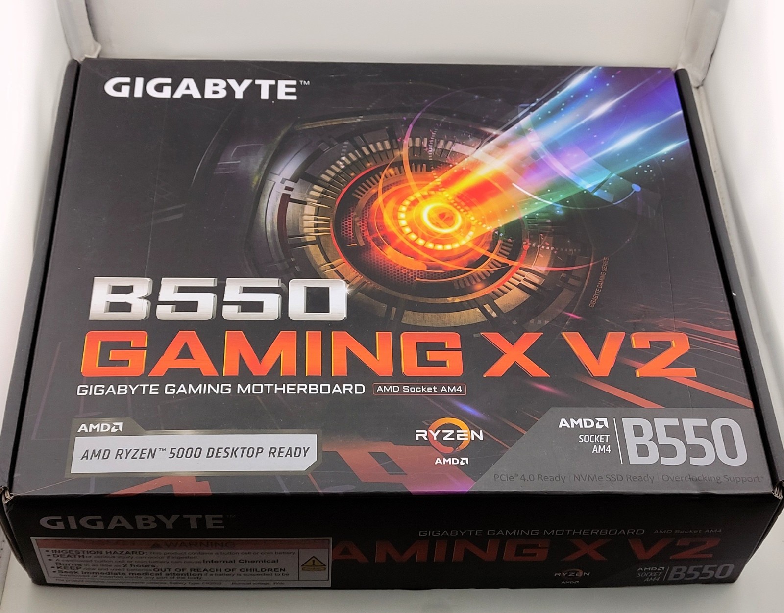 Gigabyte B550 X V2 (AMD Ryzen 5000/ATX/M.2/HDMI/DVI/USB 3.1 Gen 2/DDR4/ATX)