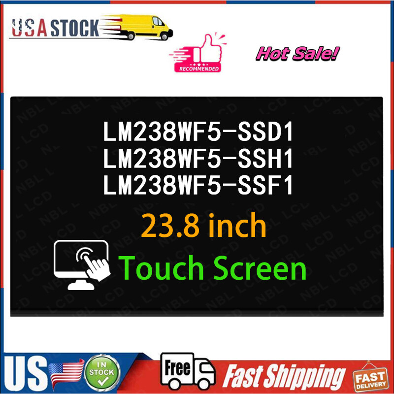 LCD Touch Screen for HP 24-K0034 LM238WF5 SSF1 LCD 1920×1080 23.8″ Display Panel