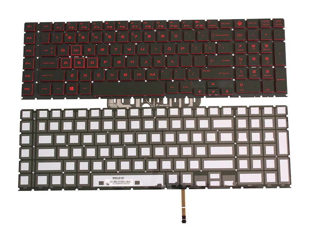 New for HP OMEN 17-cb 17t-cb Series Black Keyboard Red Backlit