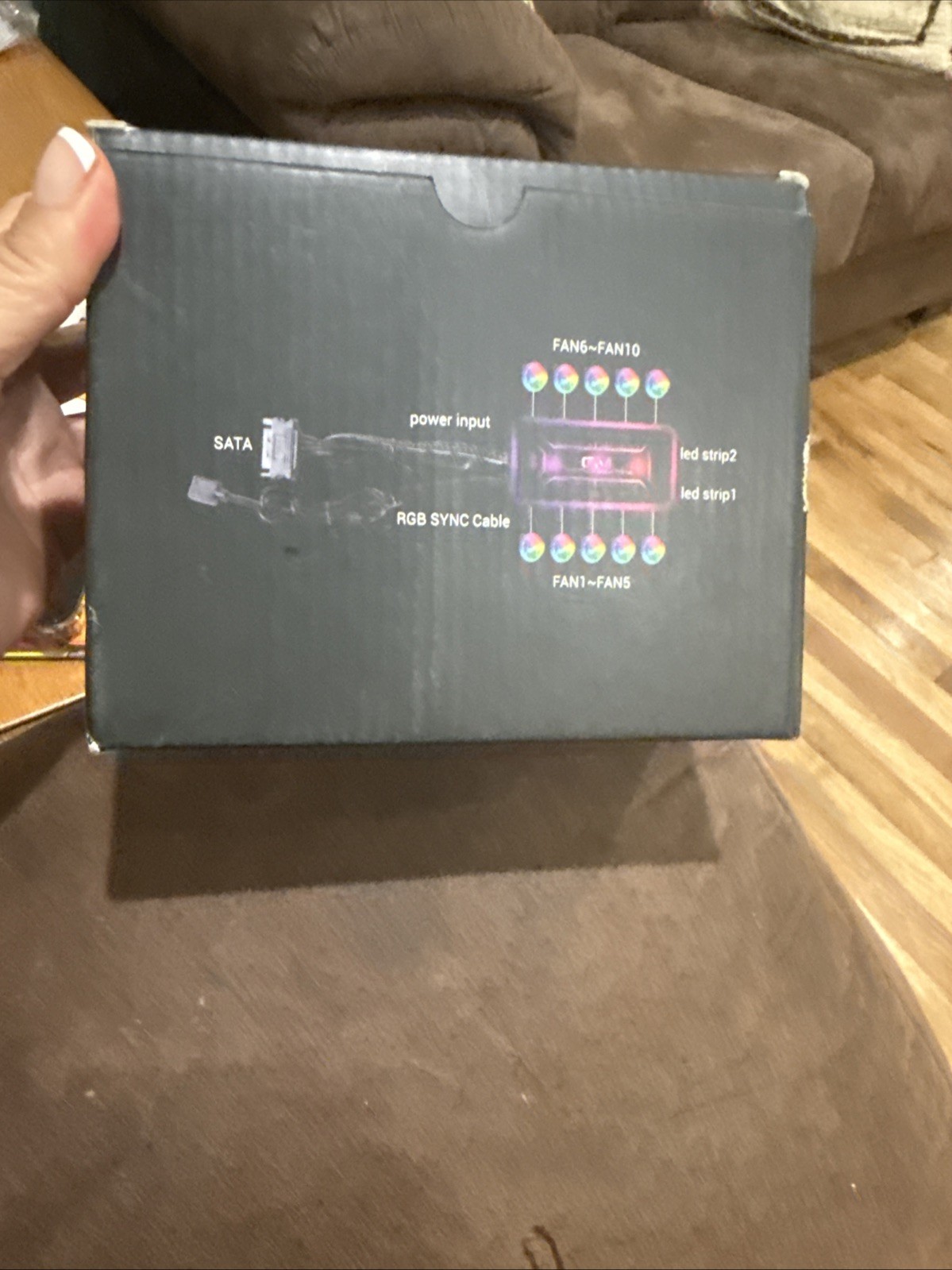 GiM RGB Case Fans:3 pack 120mm PWM ARGB w Control Hub