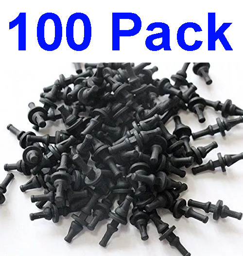PC Case Fans Rubber Anti Vibration Flexible Mount Screw Pin Rivet (100-Pack)
