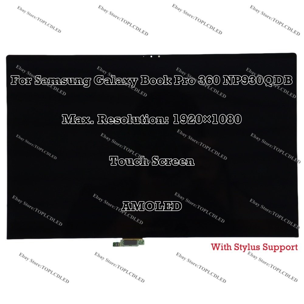 For Samsung Galaxy Book Pro 360 NP930QDB-KS1BR FHD OLED Touch Screen Assembly