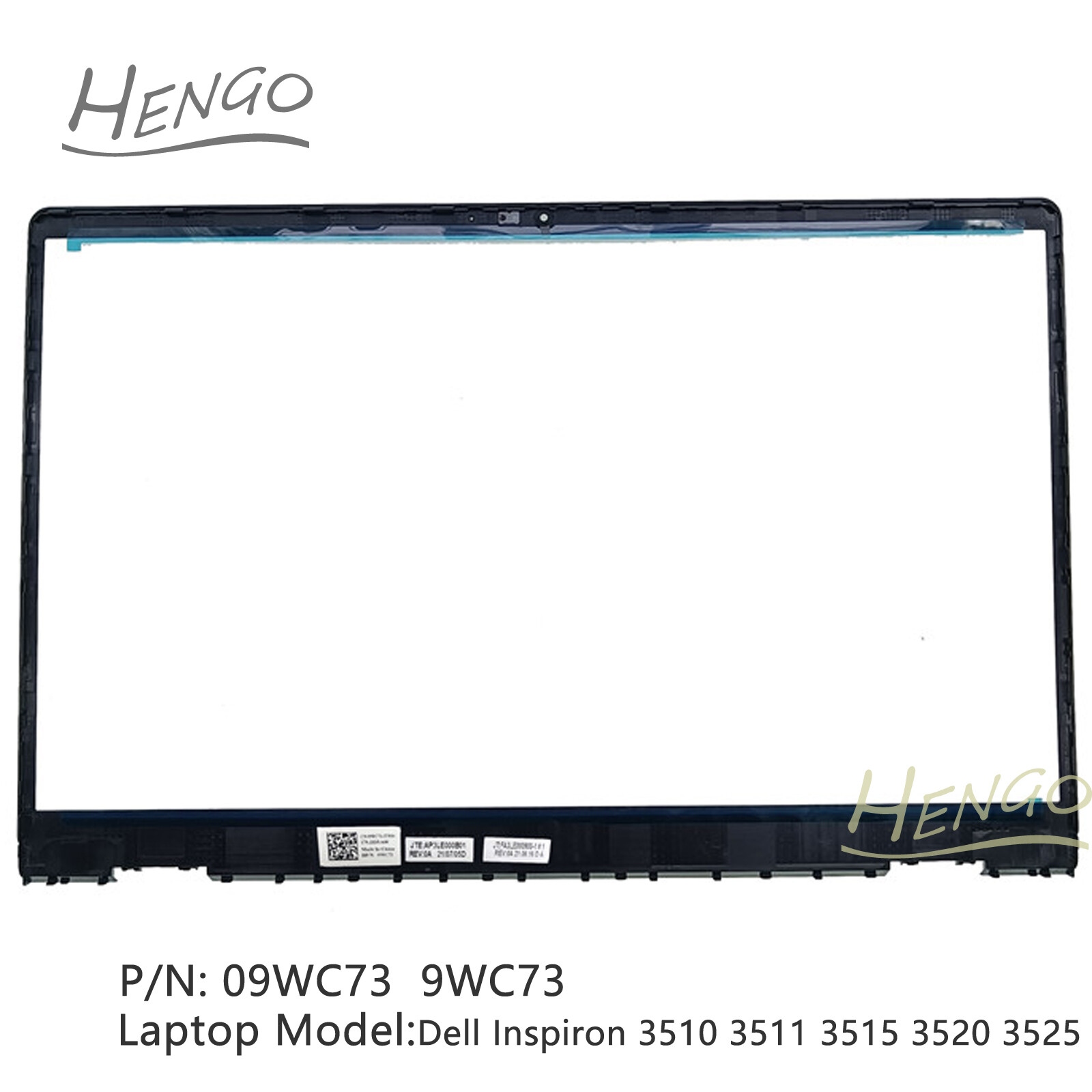 New 00WPN8 09WC73 For Dell Inspiron 3510 3511 3515 3520 3525 REAR LID & BEZEL