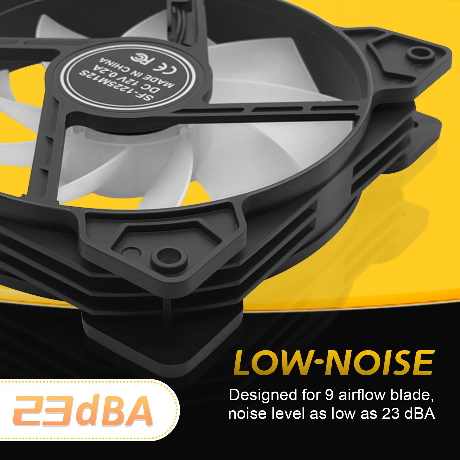 3Pack 120mm ARGB Fans Up to 1600 RPM Computer Case Color 4PIN PWM Gaming PC Fans