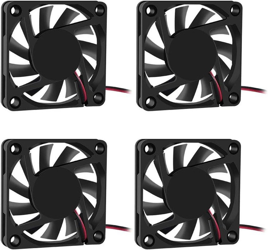 Dorhea Fan 60X60X10 Mm DC 12V 6010 Brushless Cooling Fan, Replacement Ball Beari