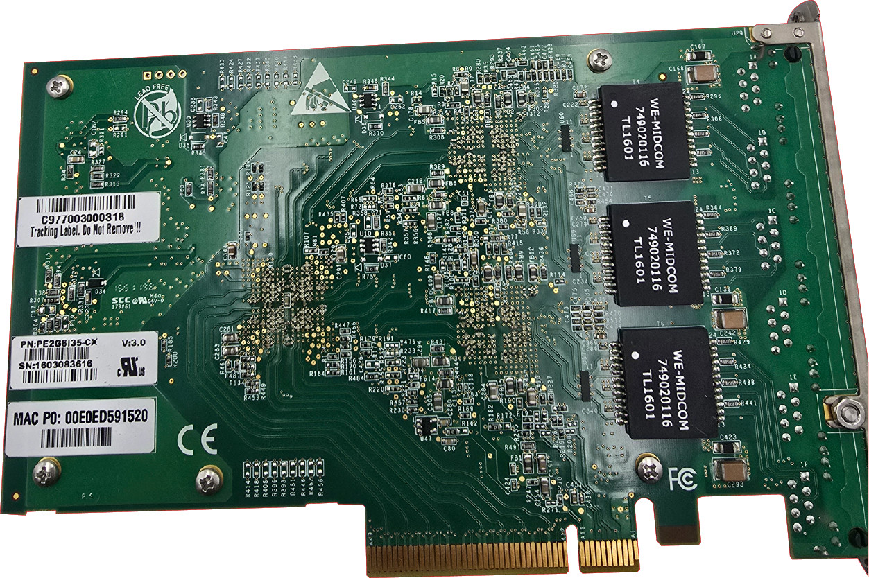 Silicom PE2G6I35-CX 6-Port 1GB RJ45 PCIe 2.0 x8 i350 Chipset Ethernet Adapter