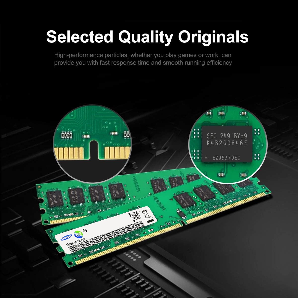 Samsung 16GB KIT 4x4GB DDR3 RAM 1333MHz PC3-10600 CL9 1.5V DIMM Desktop Memory
