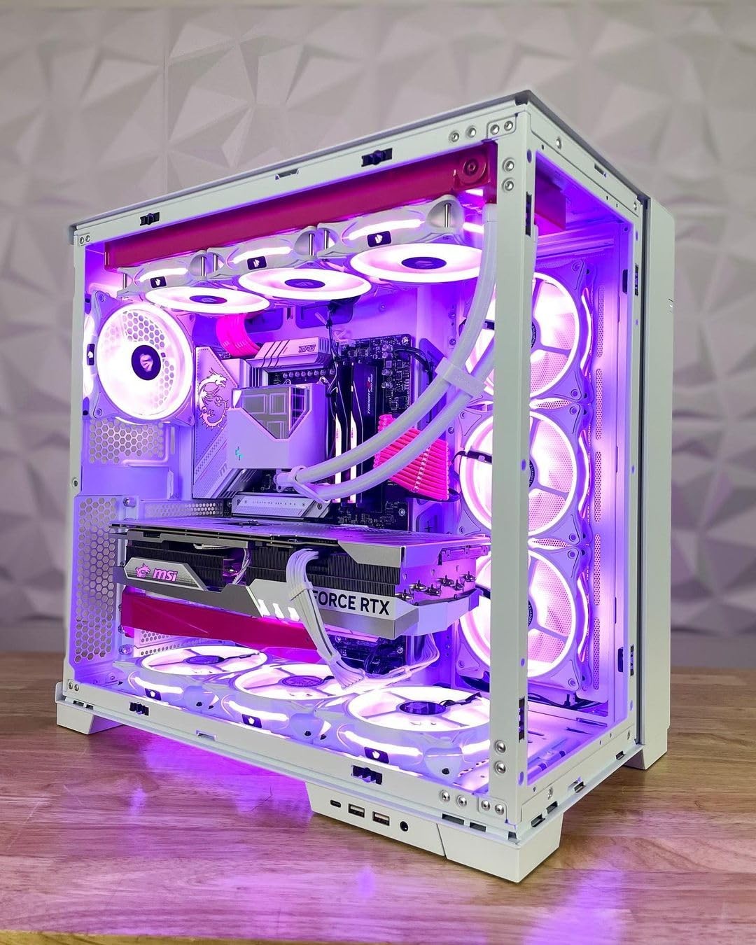 AsiaHorse FS-9002 Pro 120mm RGB Case Fan, 26 ARGB LED, 9PACK, White