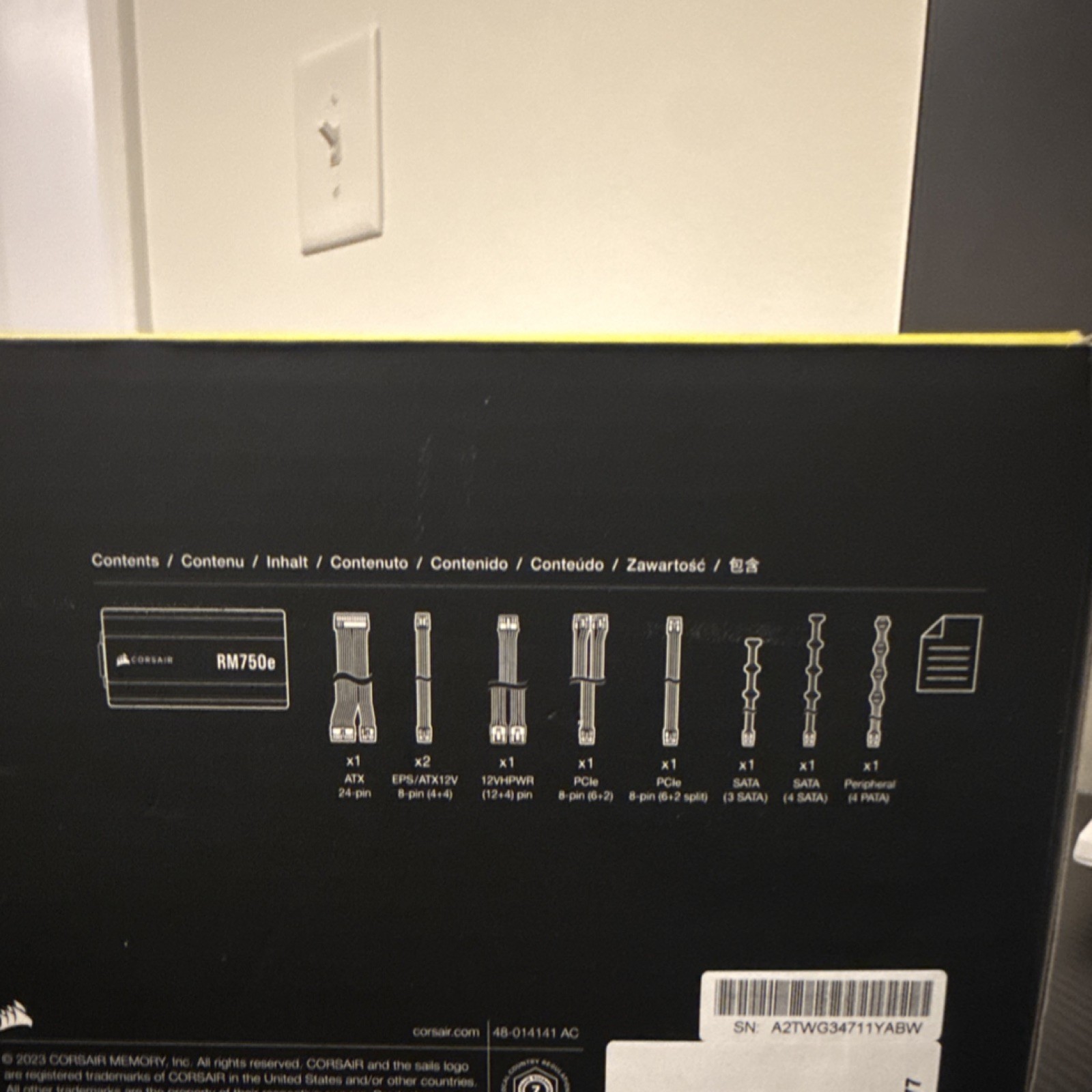 Corsair RM750e RMe Series 750W Fully Modular ATX Power Supply Black