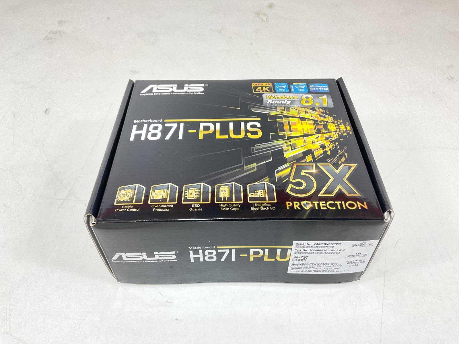 ASUS H87I-PLUS Mini-ITX LGA 1150 DDR3 Motherboard – H87I-PLUS