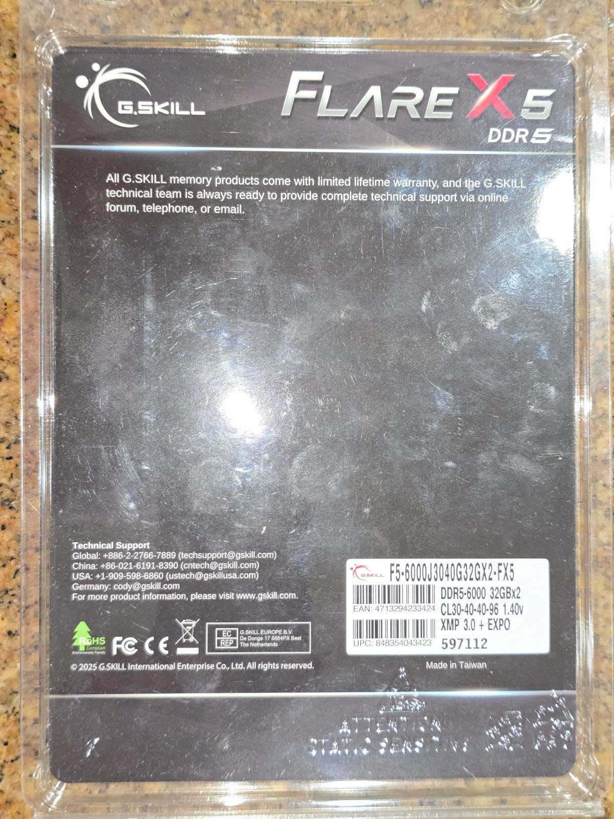 ✔✔ G.SKILL FLARE X5 64GB (2 x 32GB) 6000 MT/s DDR5 (AMD EXPO + INTEL XMP) *CL30*