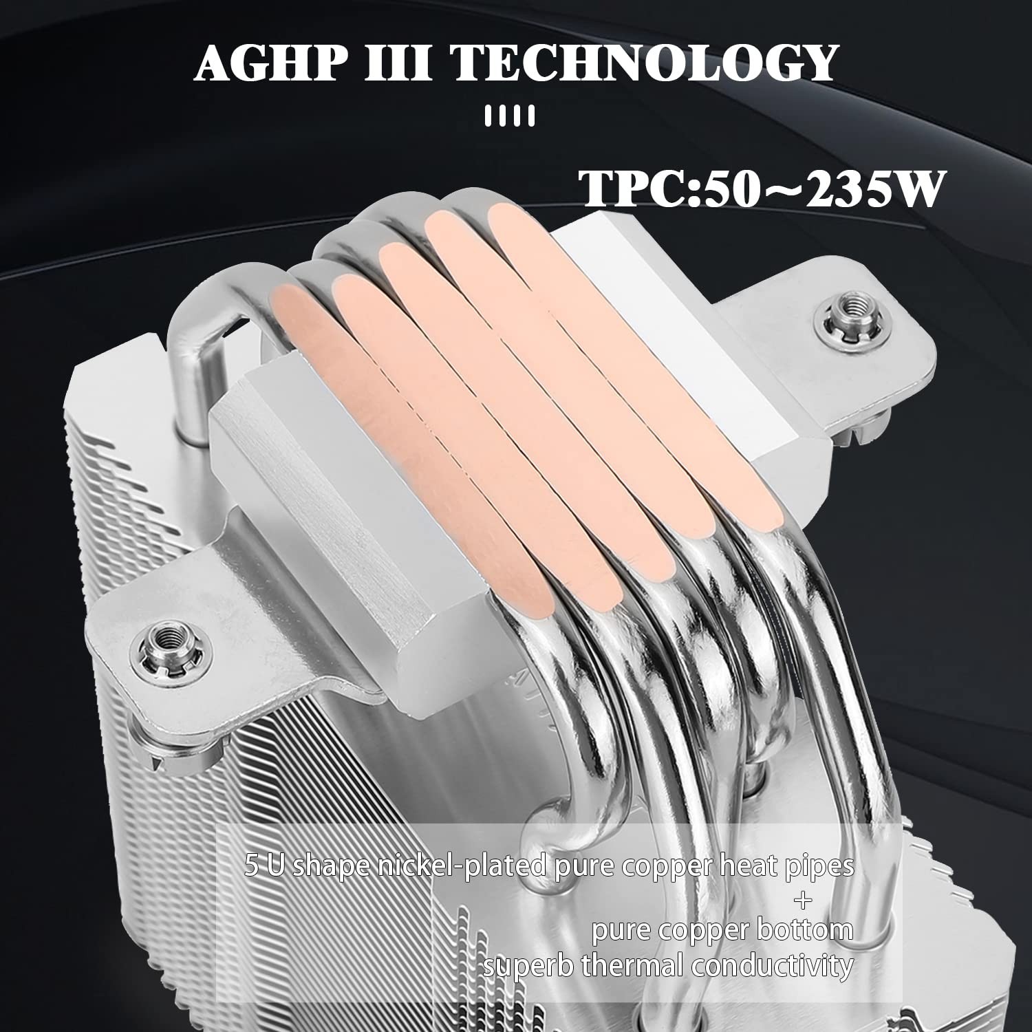 Assassin King 120 SE ARGB CPU Air Cooler, AK120 SE ARB, 5 Heatpipes, TL-C12C-…