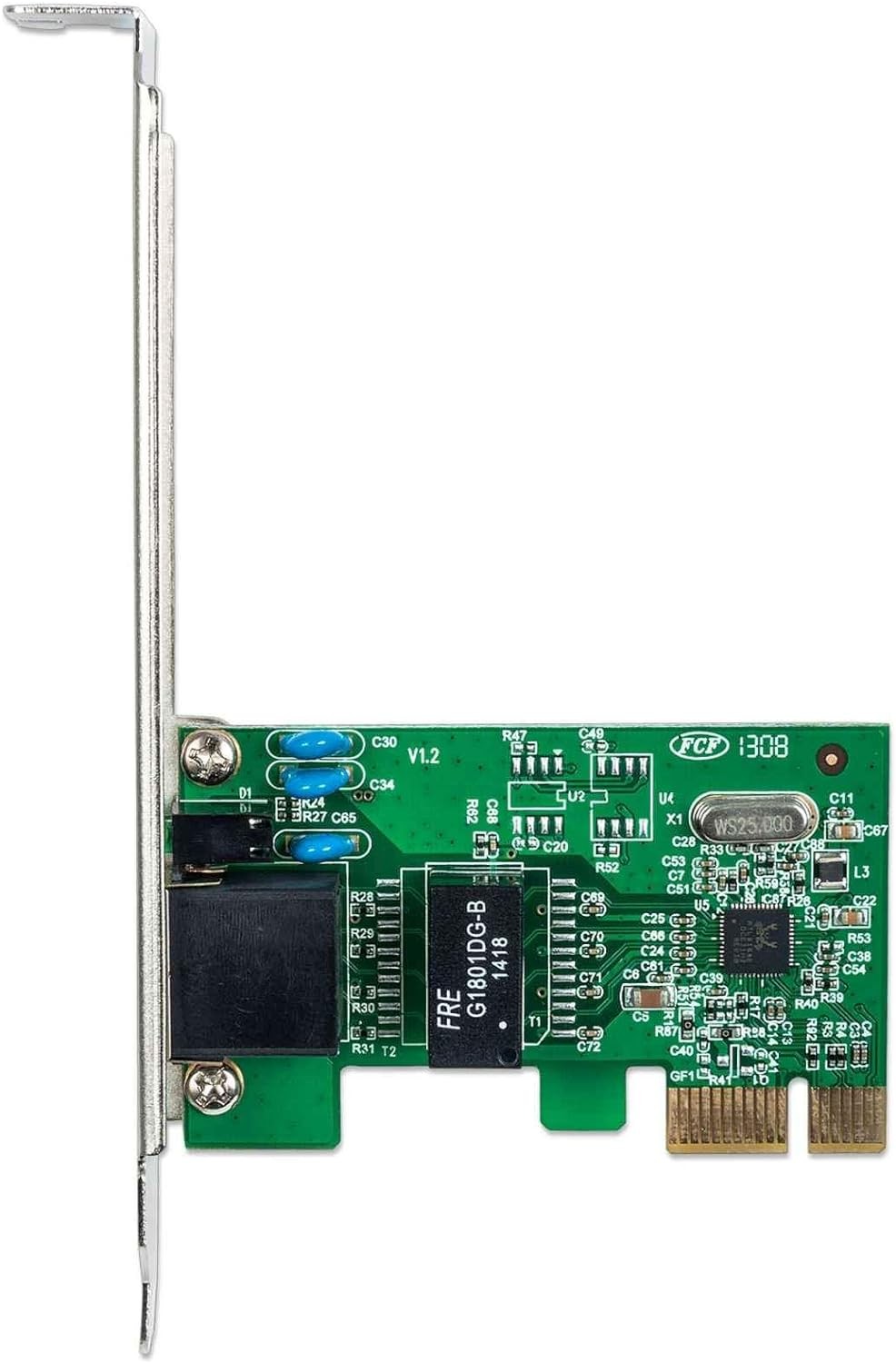 Intellinet Gigabit PCI Express Network Card, 10/100/1000 Mbps PCI Express RJ45 E