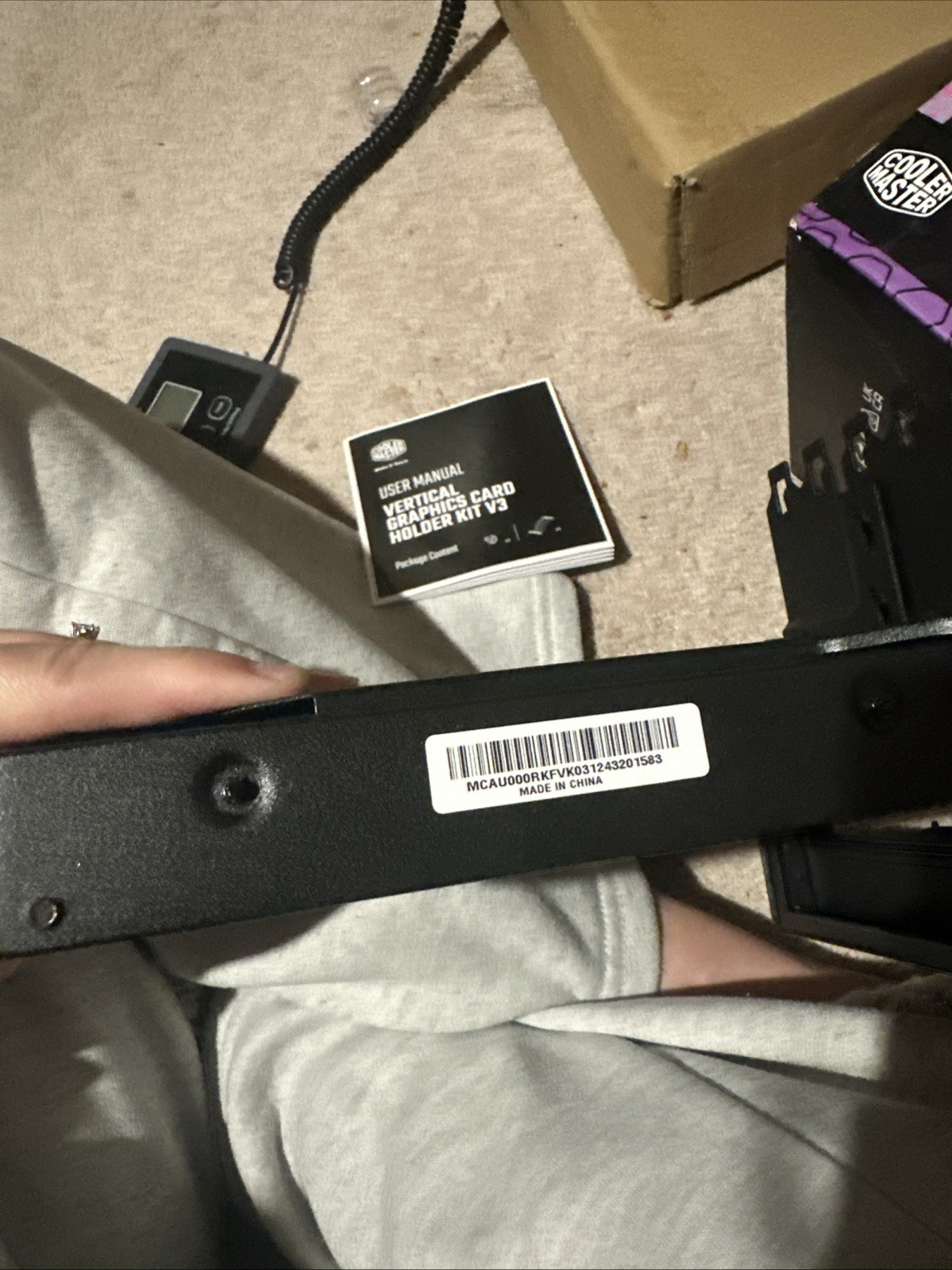 Cooler Master MasterAccessory Vertical GPU Card Holder Kit V3 Black, Premium