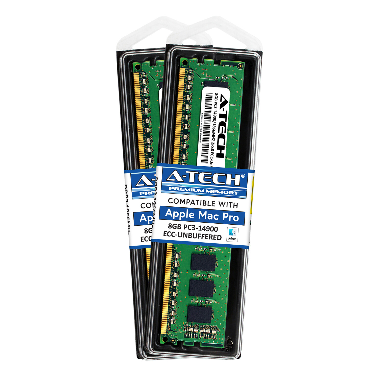16GB KIT 2X 8GB PC3-14900 1866 MHZ A1481 ECC UNBUFFERED APPLE Mac Pro MEMORY RAM