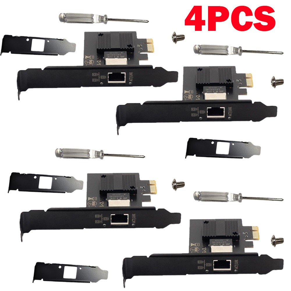 4Pc 2500Mbps PCIe to RJ45 Intel I226 Ethernet Network Adapter LAN Desktop Card