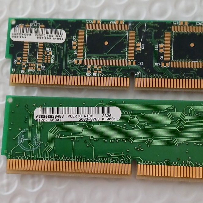 HP 256KB Cache SRAM Kit (2x256KB) 168-Pin DIMM PC-133 ECC 5063-8783 0960-0944