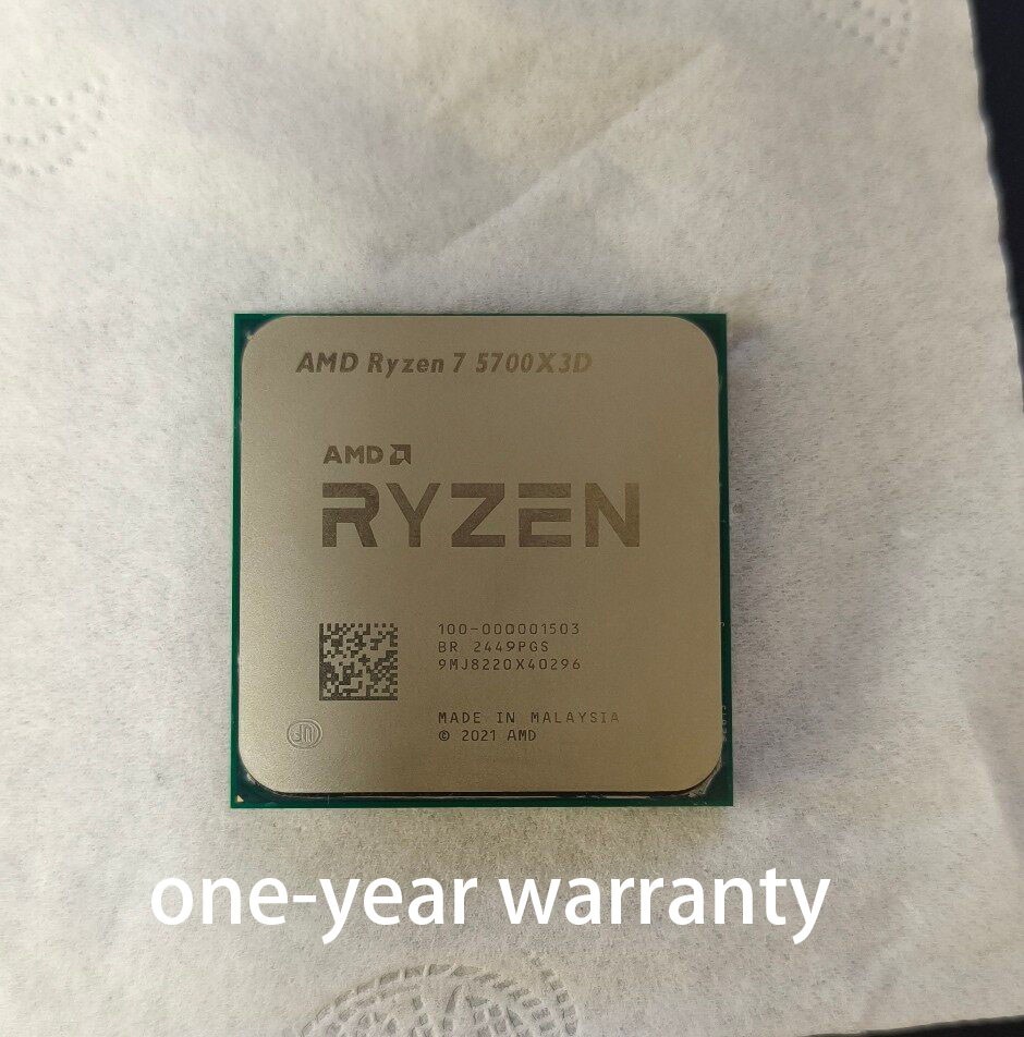 AMD Ryzen 7 R7-5700X3D 8-Core 16-Thread 3.0GHz-4.1GHz Socket AM4 Desktop Gaming