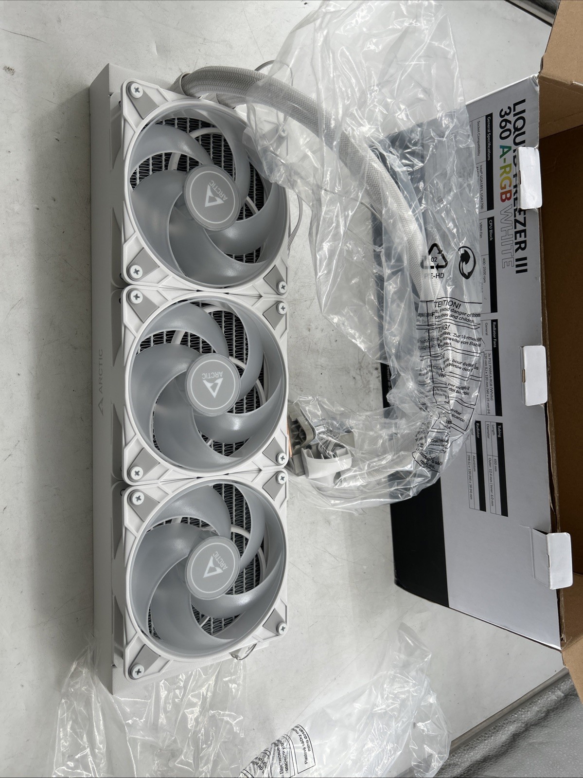 ARCTIC Liquid Freezer III 360 A-RGB Processor Liquid Cooling System, (A776)