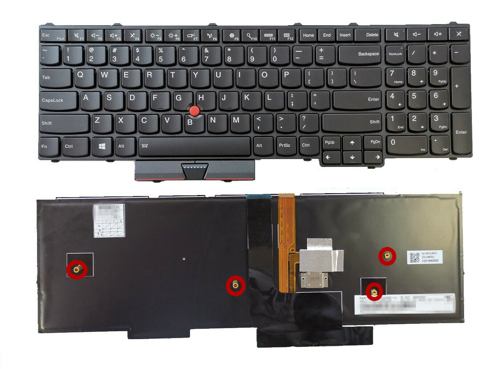 New Backlit Keyboard 00PA288 00PA293 For Lenovo Thinkpad P50 P51 P70 Seires US