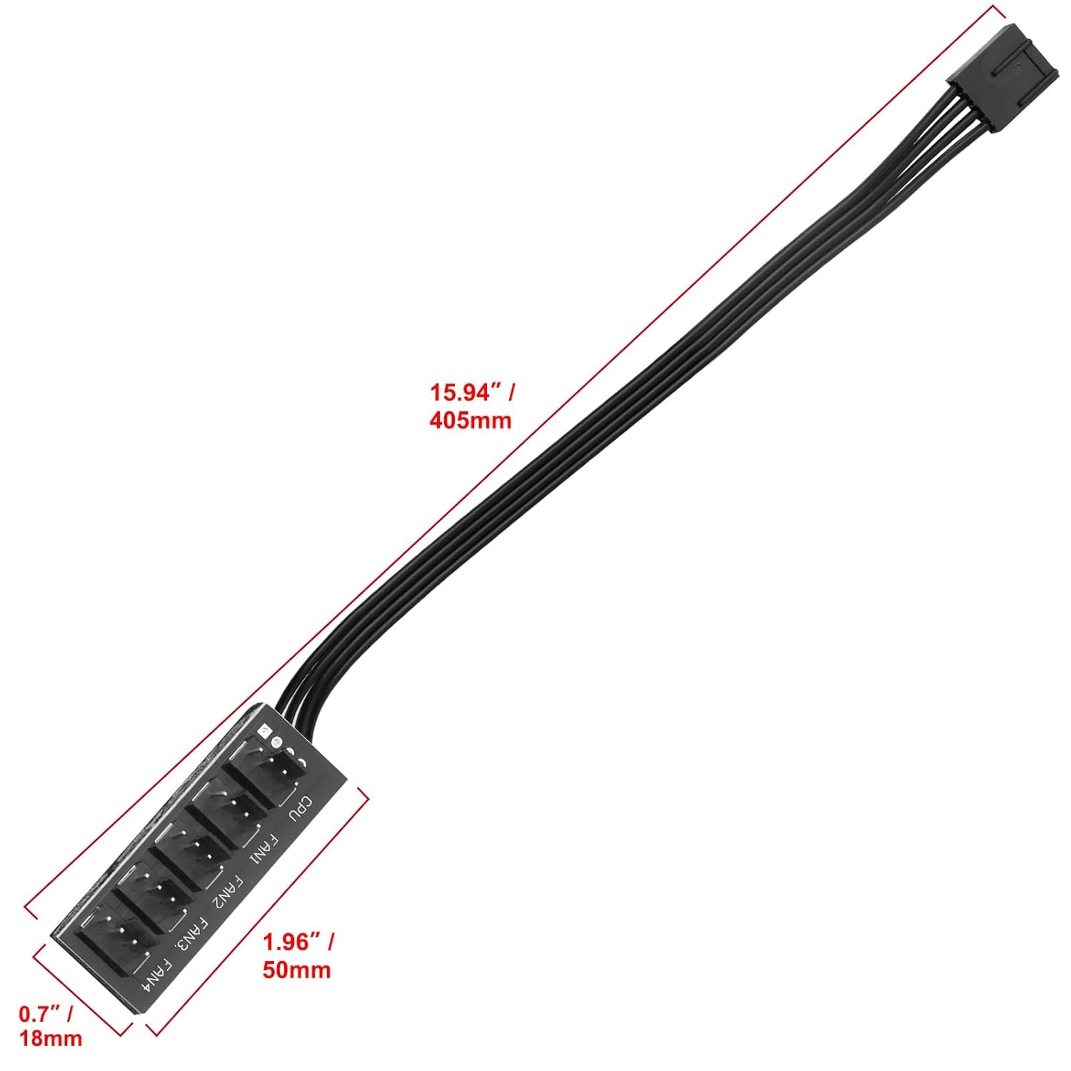 VWEICYY Fan Hub,Compatible 3PIN/4PIN PC Fan Splitter.PWM Fans Hub for Desktop PC