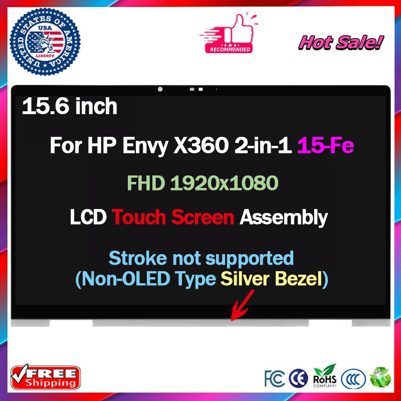 New For HP ENVY x360 2-in-1 15-fe0097nr LCD Touch Screen Replacement N47924-001