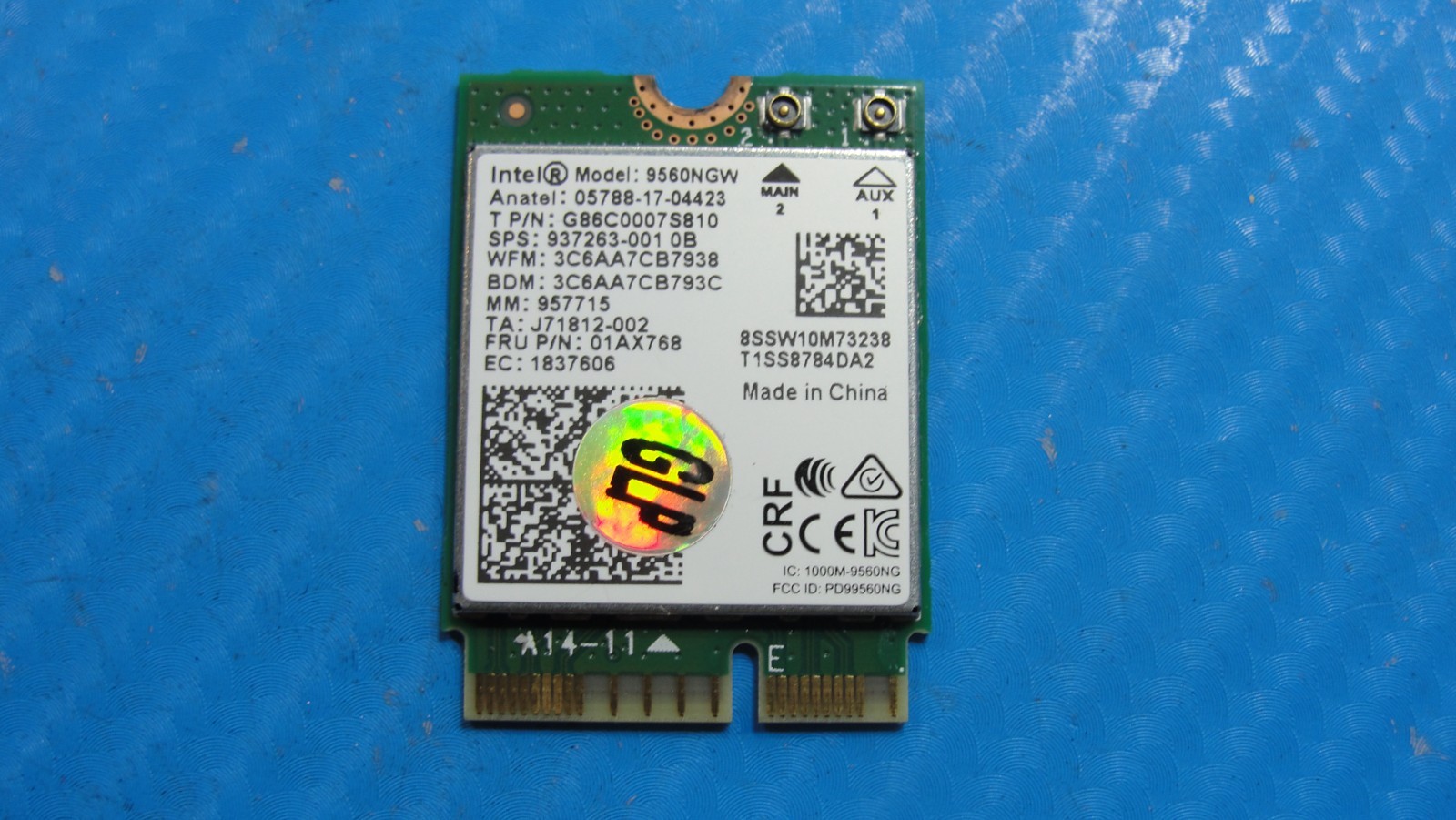 MSI 15.6” Stealth GS63 Genuine Laptop Wireless WiFi Card 9560NGW 01AX768