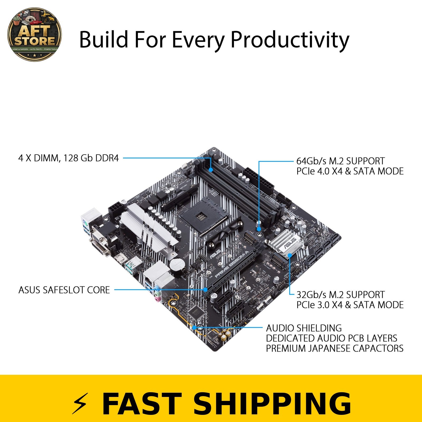 ASUS Prime B550M-A WiFi II Micro ATX Motherboard PCIe 4.0 WiFi 6