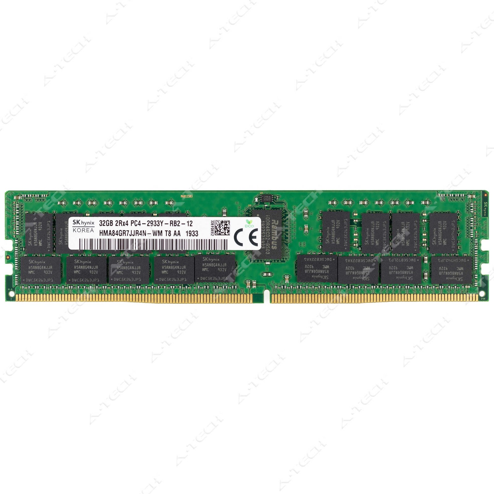 Hynix 32GB DDR4-2933 PC4-23400 2Rx4 ECC RDIMM Server Memory RAM HMA84GR7JJR4N-WM