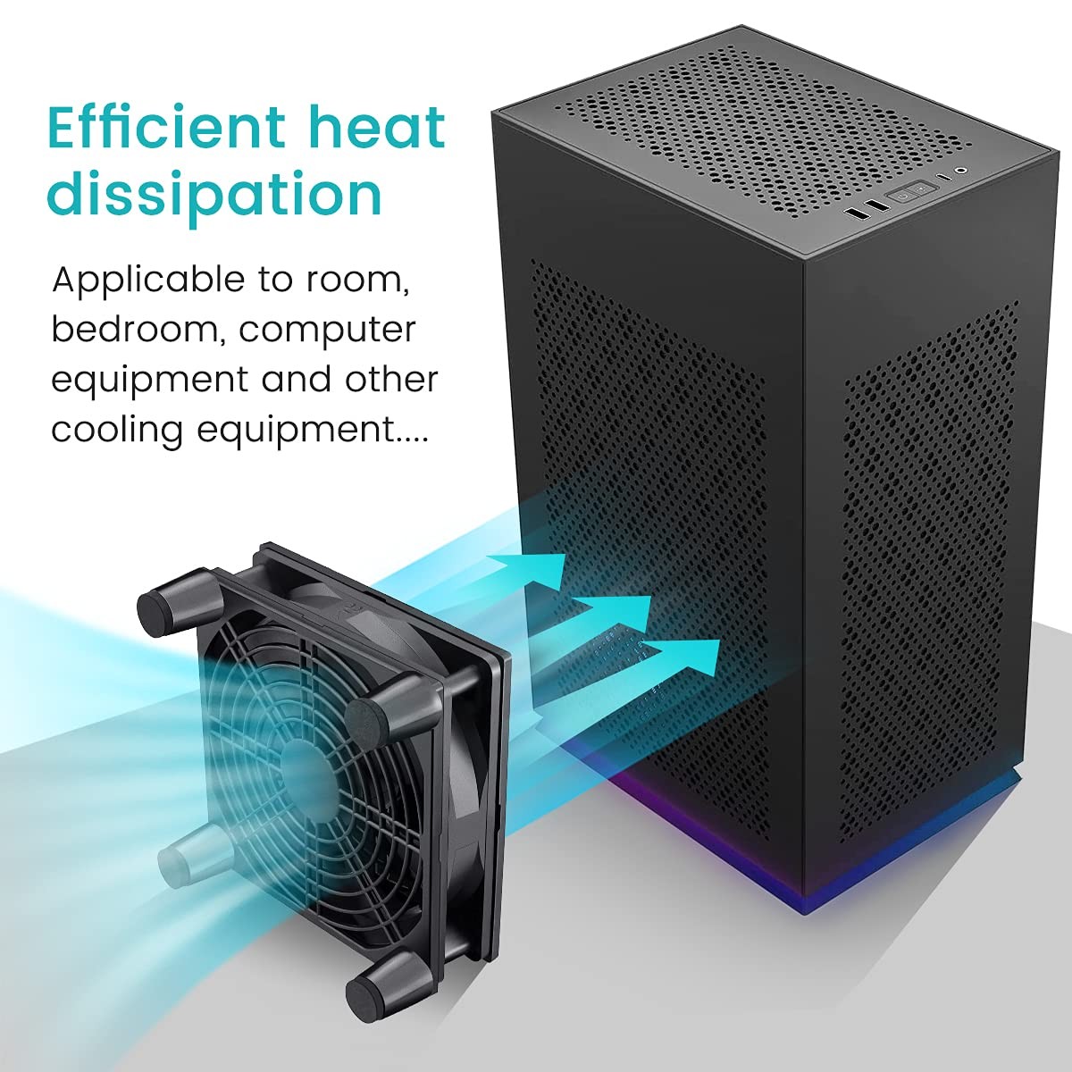 Wathai Cooling Case Fan for Receiver DVR Xbox TV Box Router 120mm x 25mm 5V…