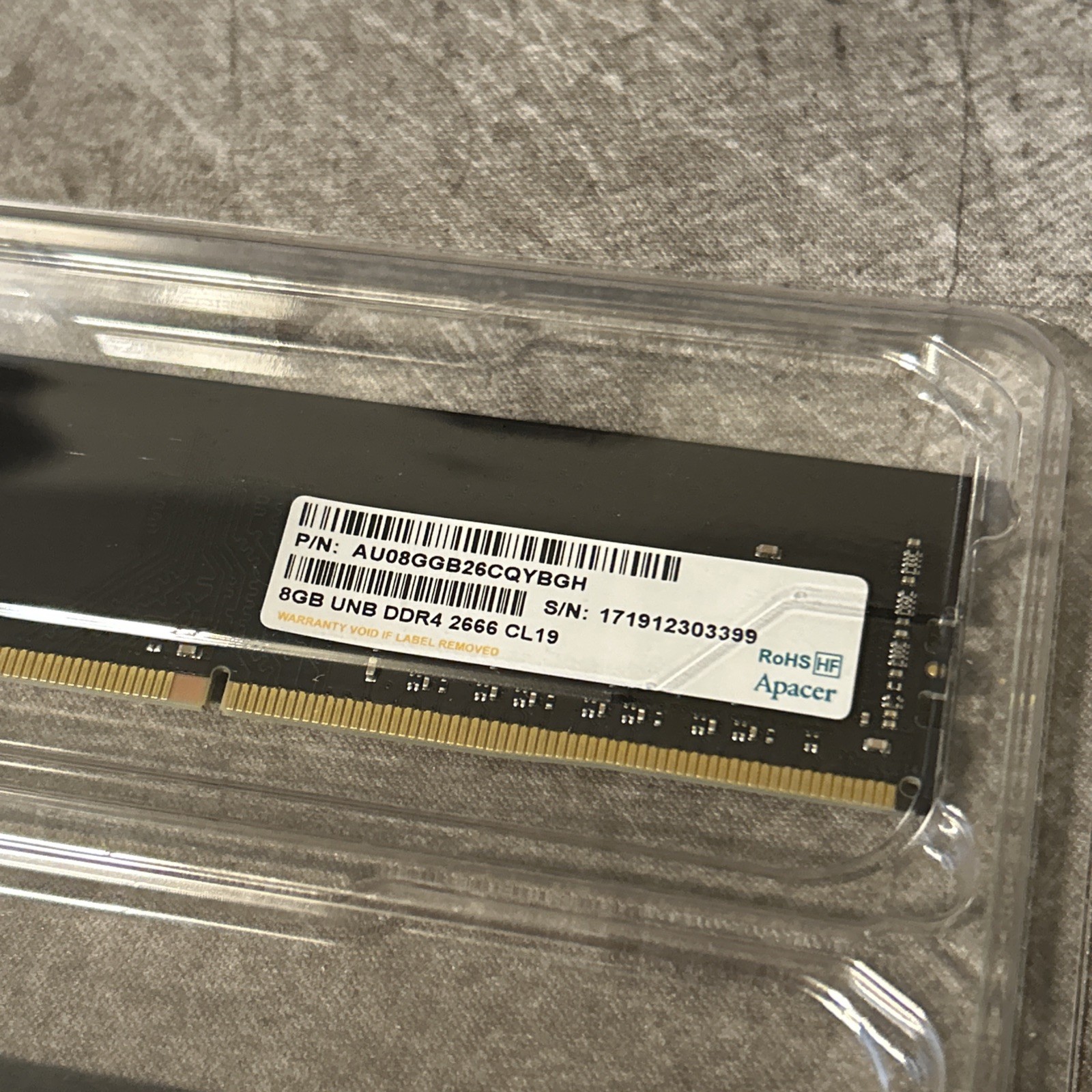 Apacer 16GB (2x8GB) DDR4-2666 DIMM CL19 DDR4 SDRAM Desktop RAM Modules