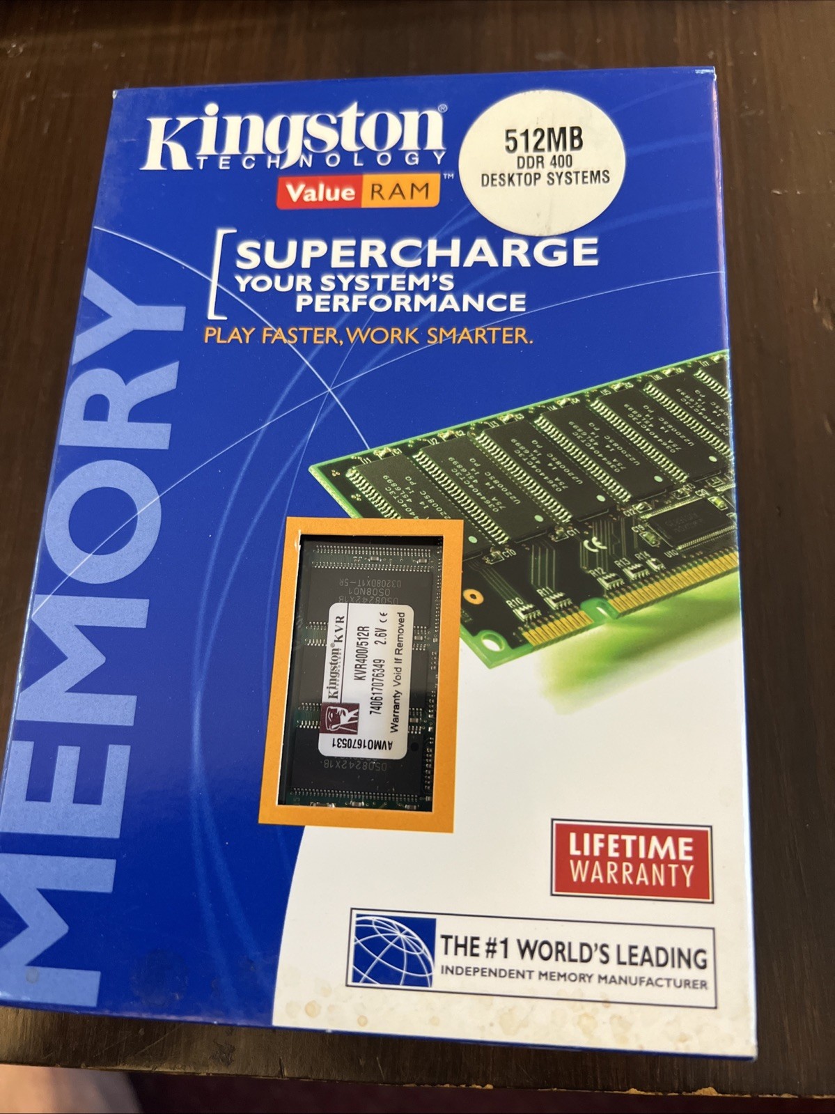 NEW In BOX 512MB DDR PC3200 400MHz DDR 400 KVR400/512R Ram Sets ❤️Kingston 184
